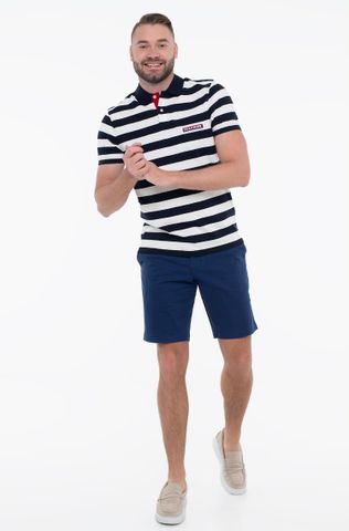 Tommy Hilfiger - Áo polo tay ngắn nam TH Hilfiger Stripe Regular Polo
