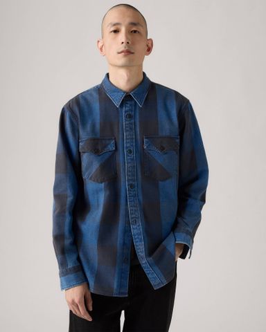 Levi's - Áo sơ mi tay dài nam Relaxed Western Shirt - Blue