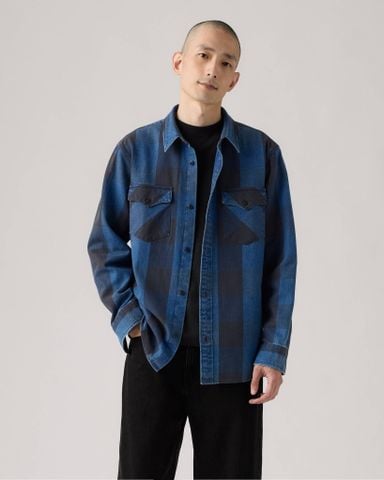 Levi's - Áo sơ mi tay dài nam Relaxed Western Shirt - Blue