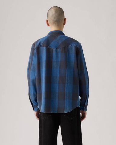 Levi's - Áo sơ mi tay dài nam Relaxed Western Shirt - Blue