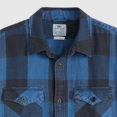 Levi's - Áo sơ mi tay dài nam Relaxed Western Shirt - Blue