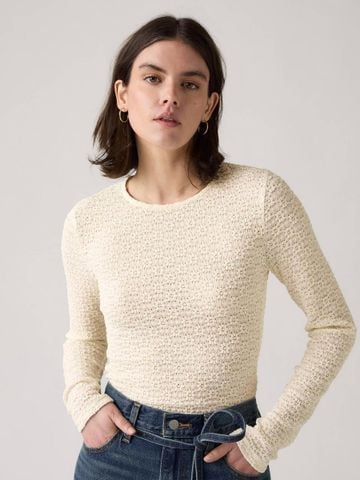 Levi's - Áo len tay dài nữ Levi's® Women's Anika Crewneck Top - White