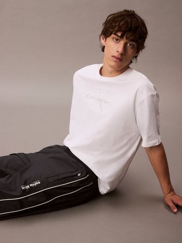 Calvin Klein - Quần dài thể thao nam Relaxed Crinkle Nylon Track Pants - 3