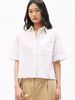 Tommy Hilfiger - Áo sơ mi tay ngắn nữ Poplin Boxy Fit Shirt
