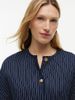 Tommy Hilfiger - Áo Kiểu Nữ Relaxed Gold-Tone Button Pinstripe Blouse