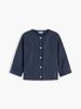 Tommy Hilfiger - Áo Kiểu Nữ Relaxed Gold-Tone Button Pinstripe Blouse