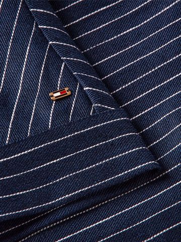 Tommy Hilfiger - Áo Kiểu Nữ Relaxed Gold-Tone Button Pinstripe Blouse