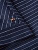 Tommy Hilfiger - Áo Kiểu Nữ Relaxed Gold-Tone Button Pinstripe Blouse