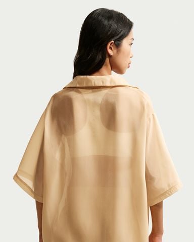 Nike - Áo Tay Ngắn Thể Thao Nữ Sportswear Women's Oversized Sheer Top
