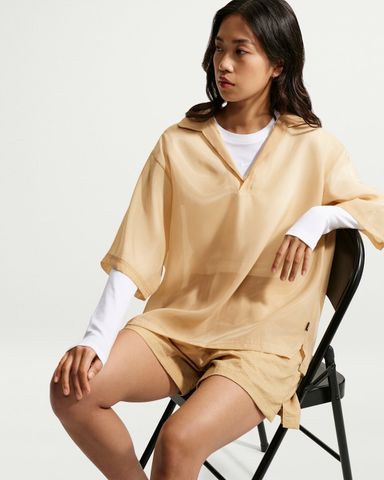 Nike - Áo Tay Ngắn Thể Thao Nữ Sportswear Women's Oversized Sheer Top