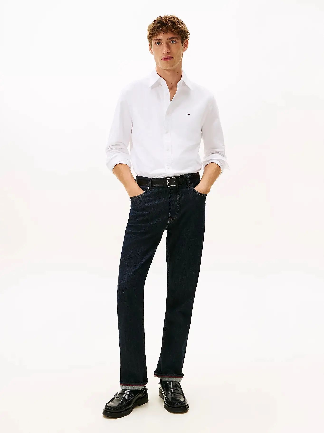 Tommy Hilfiger - Áo sơ mi tay dài nam TH Heritage Oxford Solid Shirt