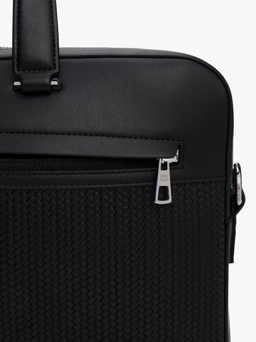 Tommy Hilfiger - Túi xách công sở nam Metal Logo Woven Crossbody Laptop Bag - 3