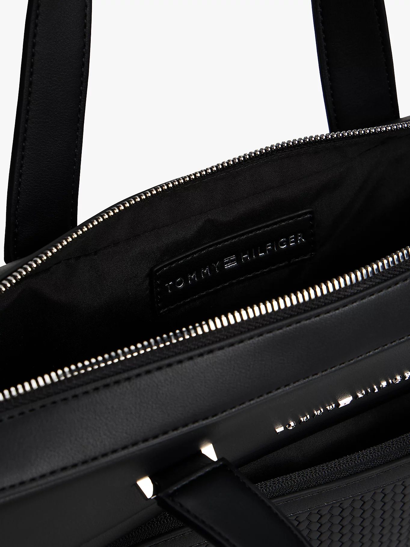 Tommy Hilfiger - Túi xách công sở nam Metal Logo Woven Crossbody Laptop Bag