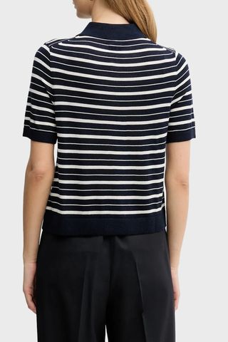 Tommy Hilfiger - Áo Thun Có Cổ Nữ Merino Silk Short Sleeve Polo Neck Sweater