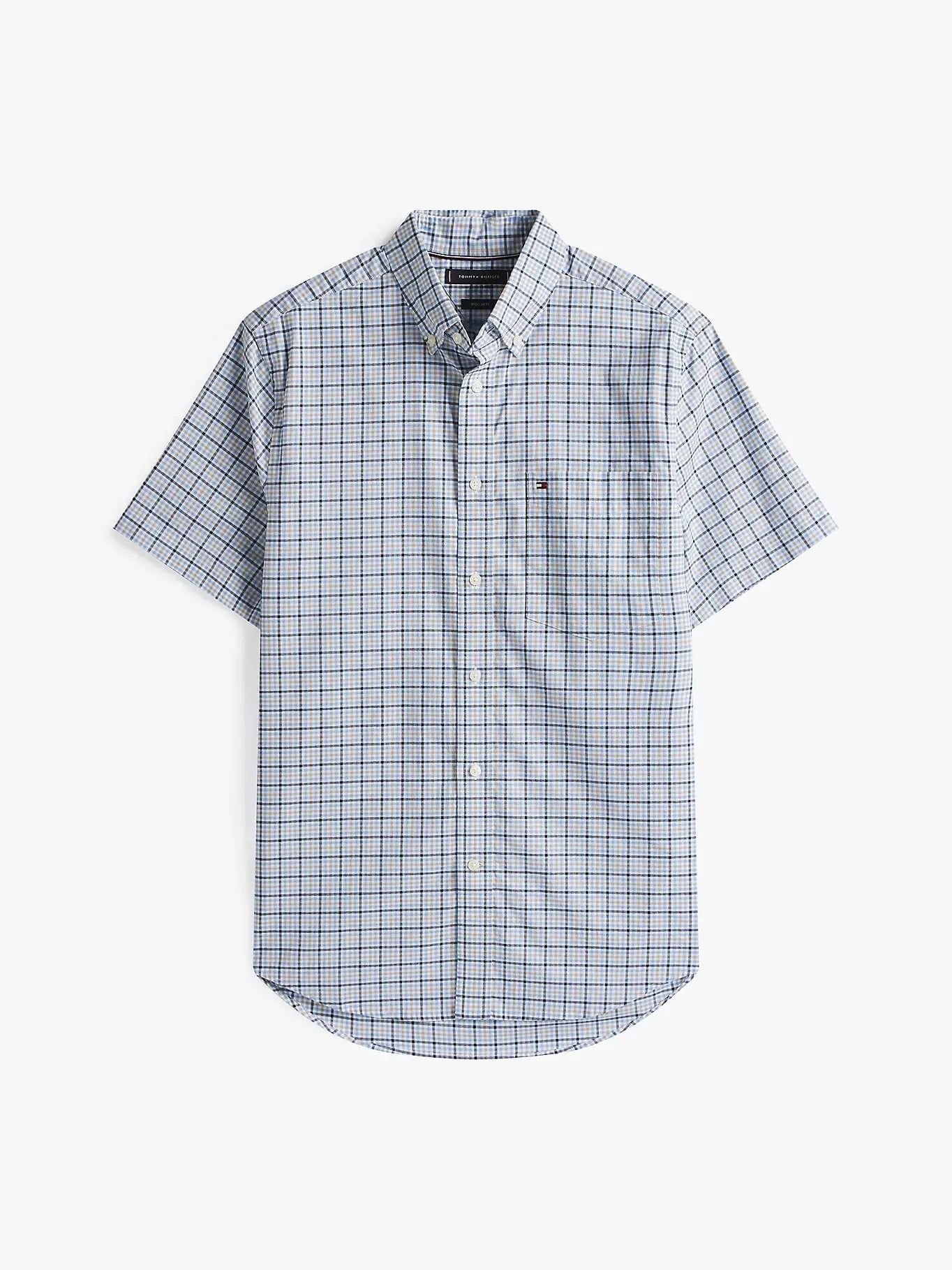 Tommy Hilfiger - Áo sơ mi tay ngắn nam Light Oxford Tartasal Shirt