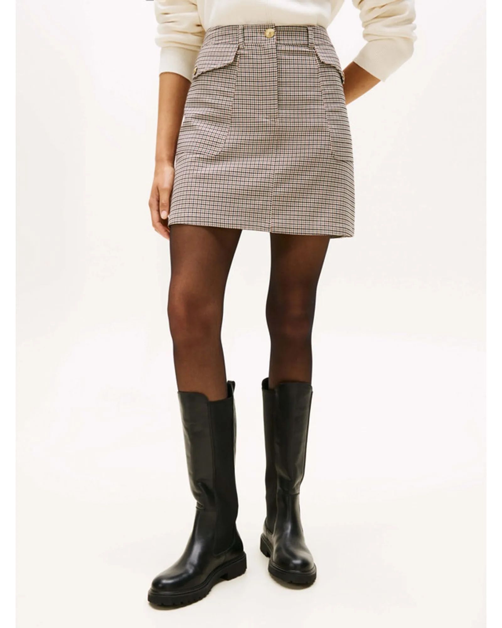 Tommy Hilfiger - Váy nữ Patterned Mini Skirt