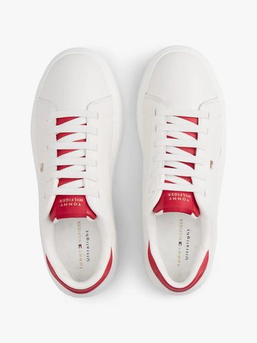 Tommy Hilfiger - Giày nữ Lightweight Leather Cupsole Court Trainers