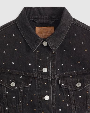 Levi's - Áo vest len không tay nữ Women's Shrunken '90s Trucker Vest