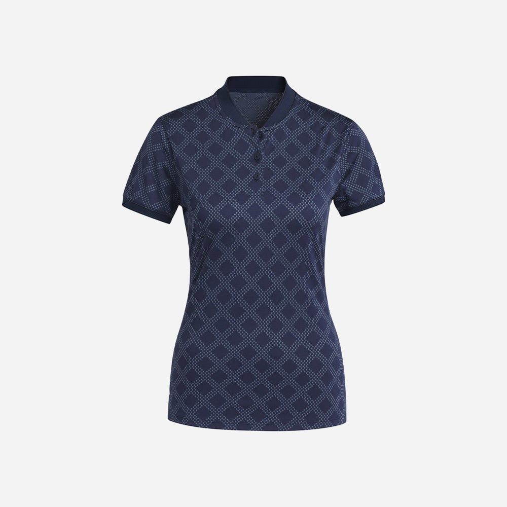 adidas - Áo thun có cổ đánh gôn Nữ Women's Adidas Ultimate365 Jacquard Polo Shirt - Navy