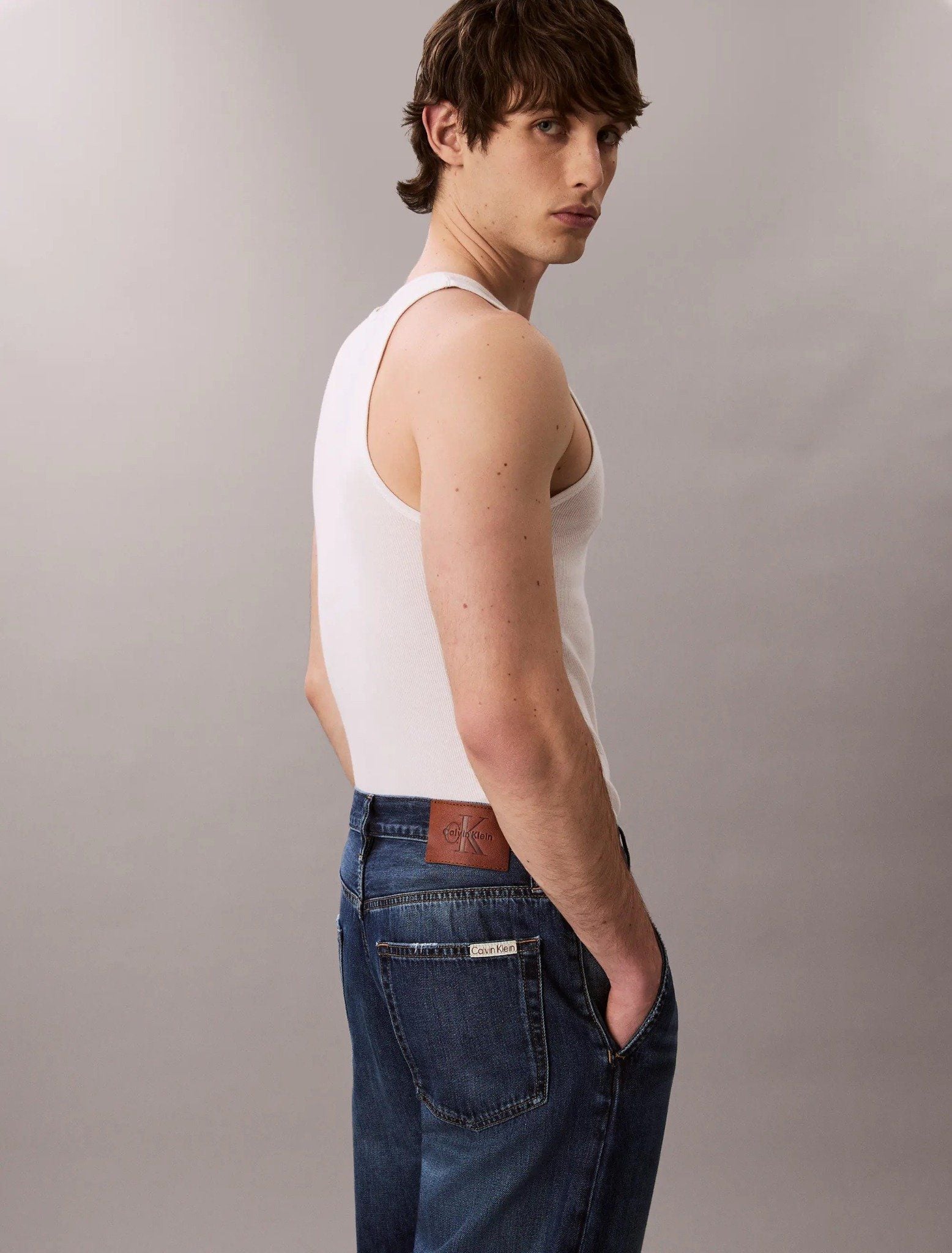 Calvin Klein - Quần jeans nam Cropped 90S Tapered