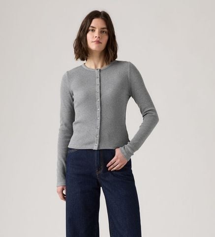Levi's - Áo khoác len tay dài nữ Levi's® Women's Rory Long-Sleeve Button-Up Shirt - Neutral