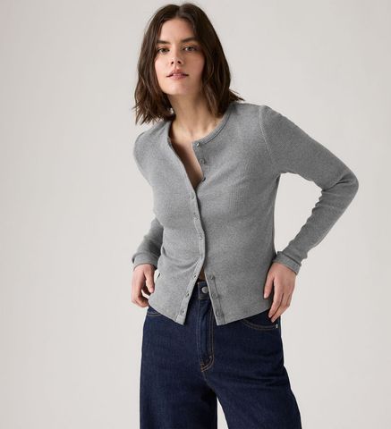 Levi's - Áo khoác len tay dài nữ Levi's® Women's Rory Long-Sleeve Button-Up Shirt - Neutral
