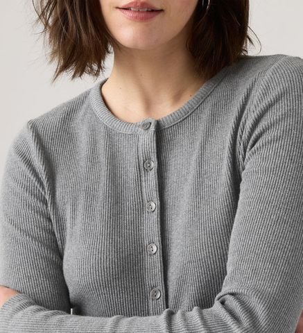 Levi's - Áo khoác len tay dài nữ Levi's® Women's Rory Long-Sleeve Button-Up Shirt - Neutral