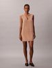 Calvin Klein - Đầm len nữ Doubleface V-Neck Mini Shift