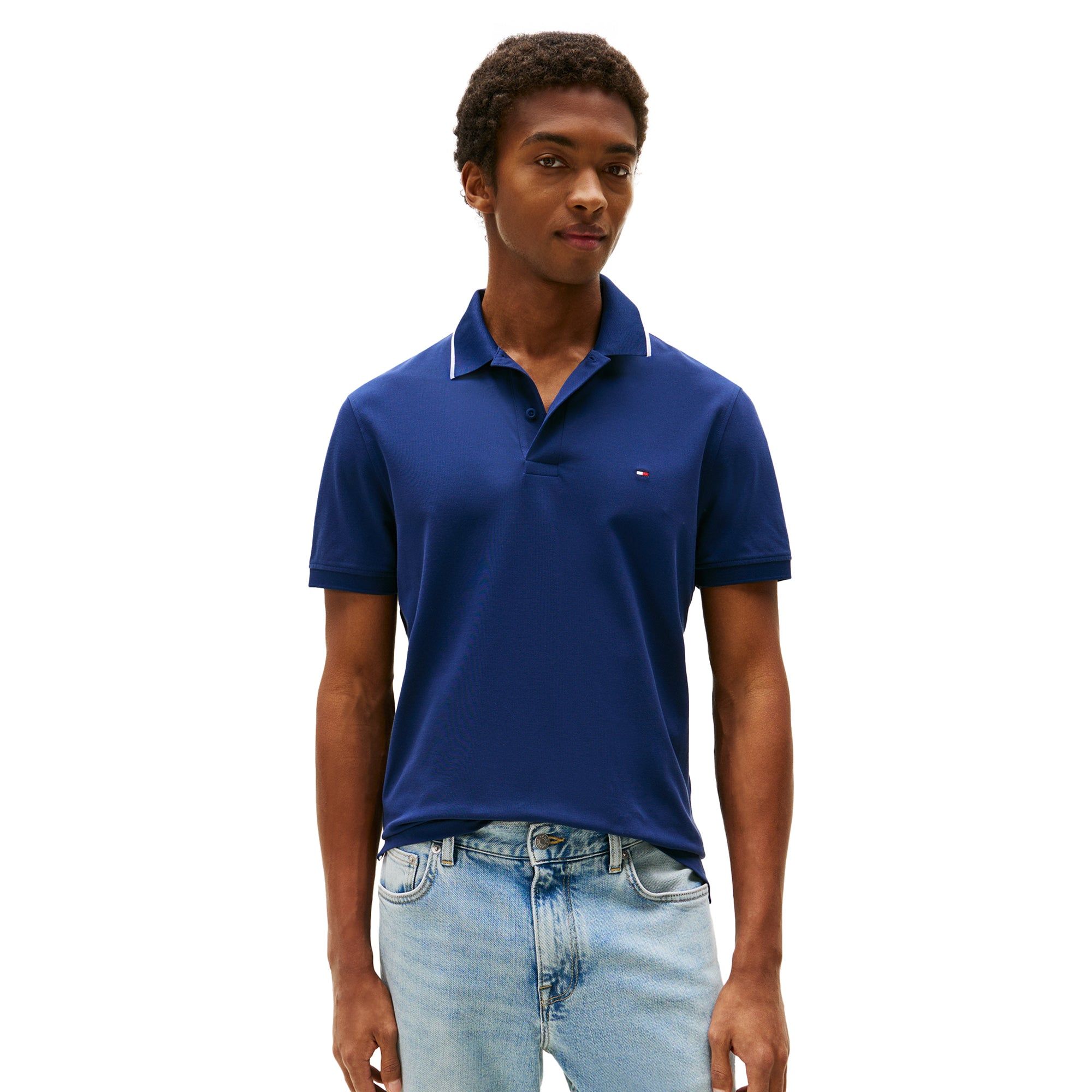Tommy Hilfiger - Áo thun có cổ polo tay ngắn nam Performance Tipped Polo Shirt