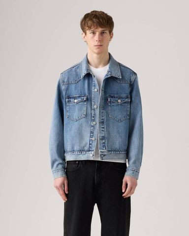 Levi's - Áo khoác jean nam Western Trucker Jacket - Medium Wash - 2