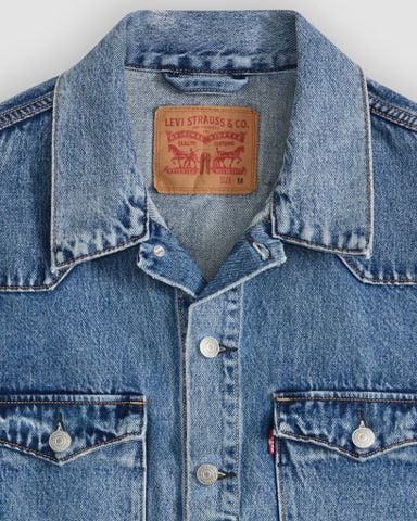 Levi's - Áo khoác jean nam Western Trucker Jacket - Medium Wash - 4