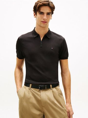 Tommy Hilfiger - Áo Thun Có Cổ Nam Interlock Zip Regular Polo T-Shirt
