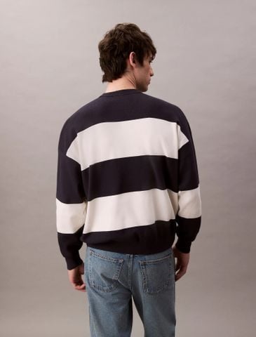 Calvin Klein - Áo len tay dài nam Tech Knit Stripe Relaxed Sweater - 3