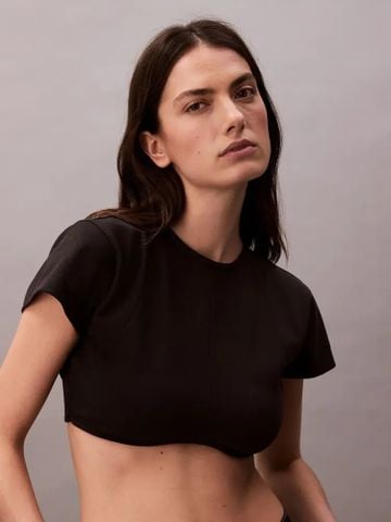 Calvin Klein - Áo thời trang nữ Pride Cropped Boxy Fashion Top Tee - 3