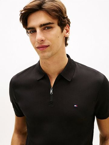 Tommy Hilfiger - Áo Thun Có Cổ Nam Interlock Zip Regular Polo T-Shirt
