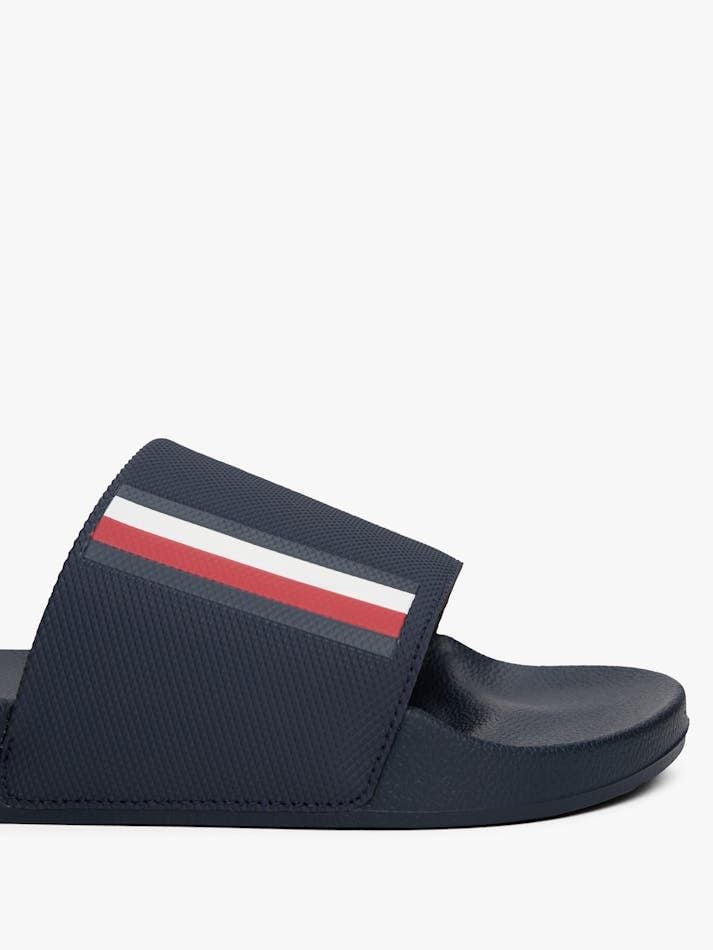 Tommy Hilfiger - Dép quai ngang nam Corporate Textured Pool Slide