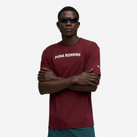 Puma - Áo thun tay ngắn chạy bộ nam Run Graphic Tee Oversized Running