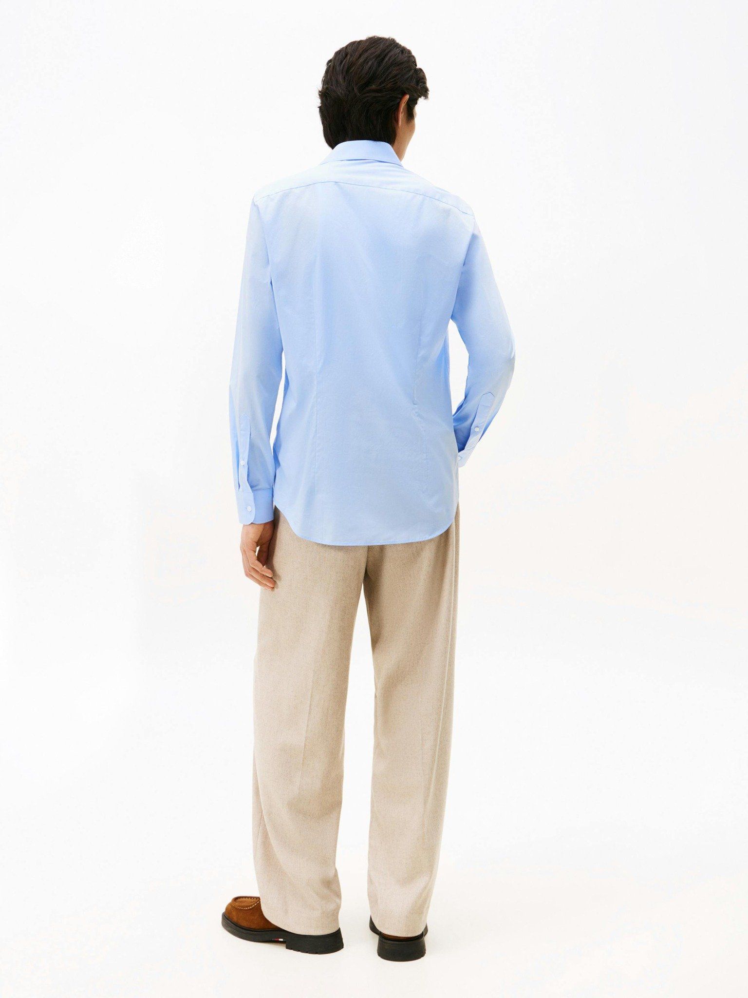 Tommy Hilfiger - Áo sơ mi tay dài nam Flex Slim Fit Poplin Shirt