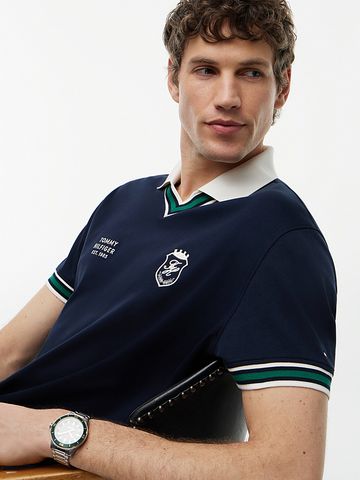 Tommy Hilfiger - Áo Thun Có Cổ Nam Relaxed Fit Tipped V-Neck Polo Shirt