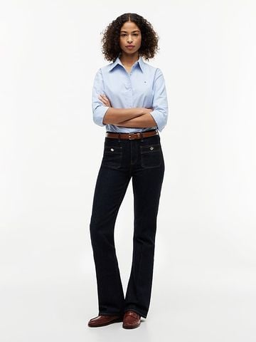 Tommy Hilfiger - Quần Jean Dài Nữ Patch Pocket Mid Rise Bootcut Jeans - 4
