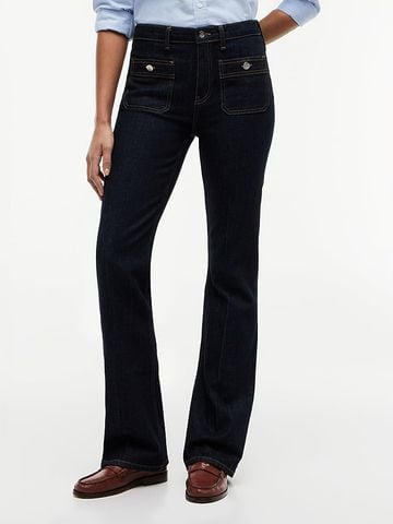 Tommy Hilfiger - Quần Jean Dài Nữ Patch Pocket Mid Rise Bootcut Jeans