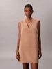 Calvin Klein - Đầm len nữ Doubleface V-Neck Mini Shift