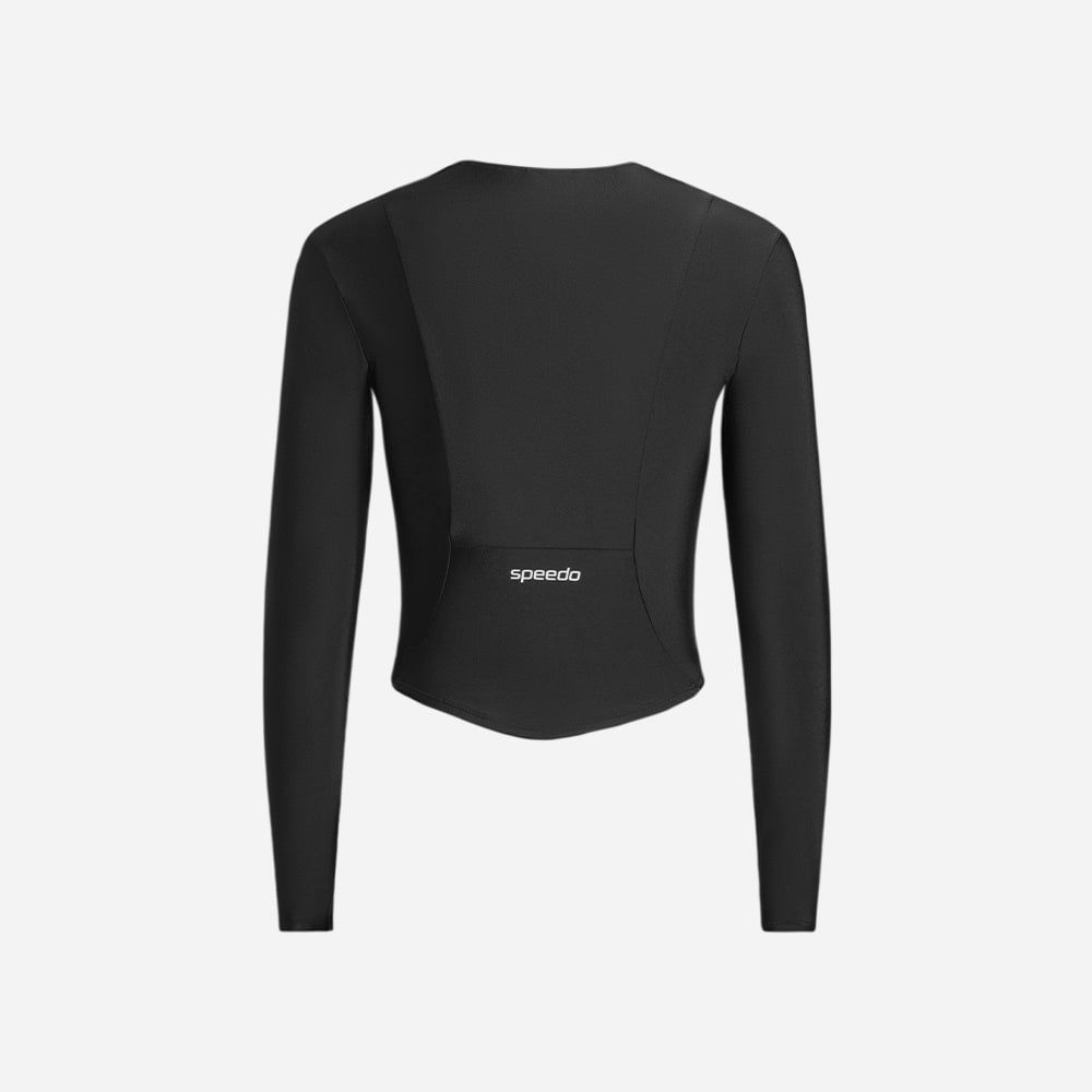 Speedo - Áo bơi tay dài chống nắng nữ 2025 Sun Protection Square Neck Shaping Long Sleeve Uv Shirt