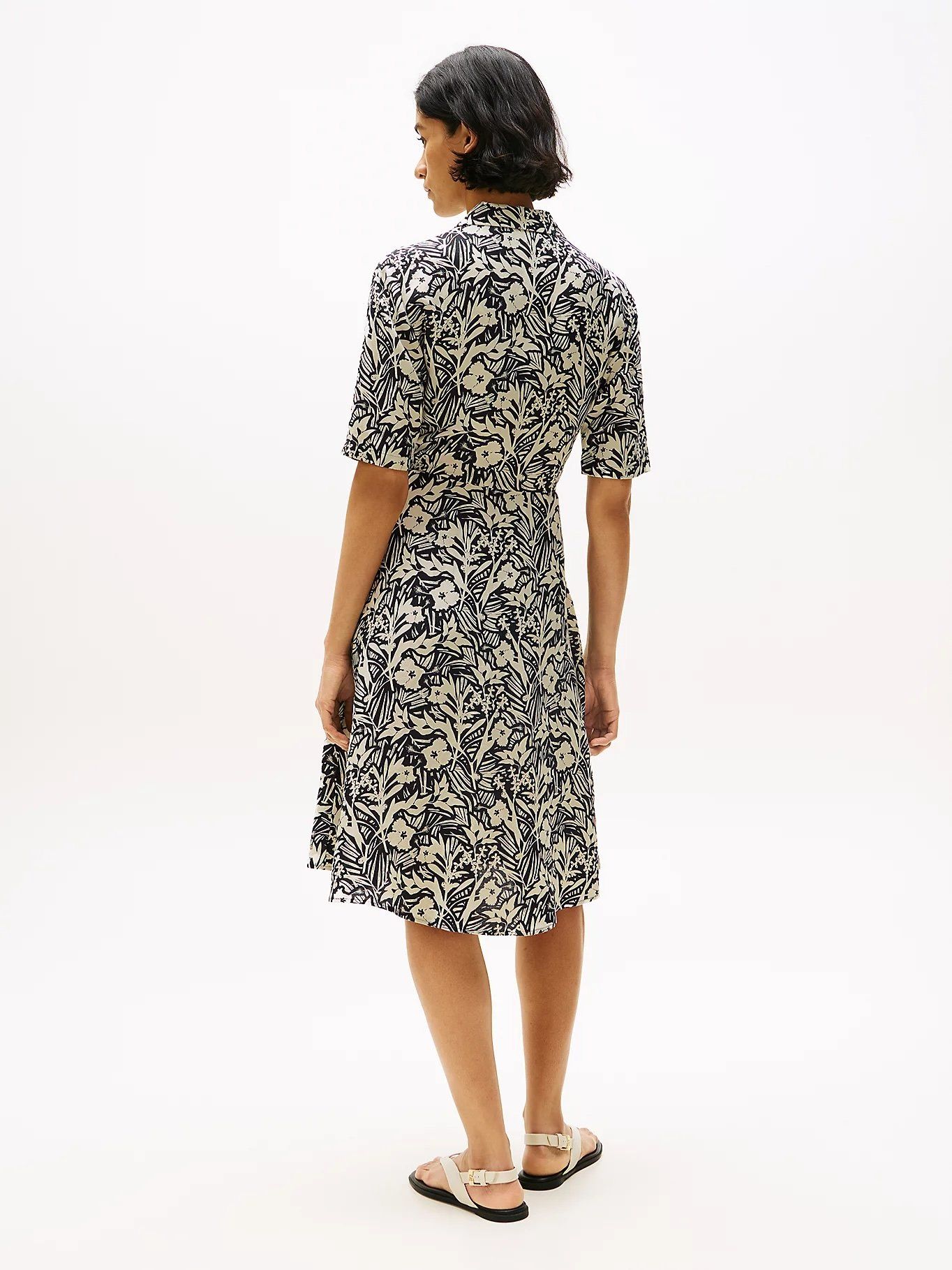 Tommy Hilfiger - Đầm nữ Relaxed Midi Linen Blend Shirt Dress
