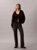 Calvin Klein - Quần Jean Dài Nữ Allover Monogram Mid Rise Straight Jeans