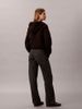 Calvin Klein - Quần Jean Dài Nữ Allover Monogram Mid Rise Straight Jeans