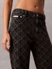 Calvin Klein - Quần Jean Dài Nữ Allover Monogram Mid Rise Straight Jeans