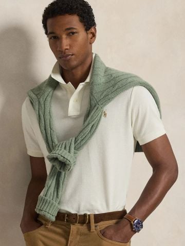 Ralph Lauren - Áo Thun Có Cổ Nam The Iconic Mesh Polo Shirt