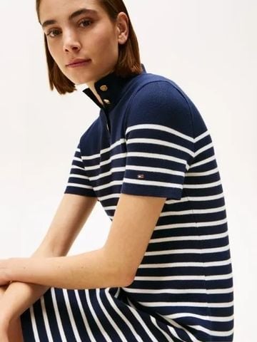 Tommy Hilfiger - Đầm nữ Jersey Mock Neck Mini Jumper Dress