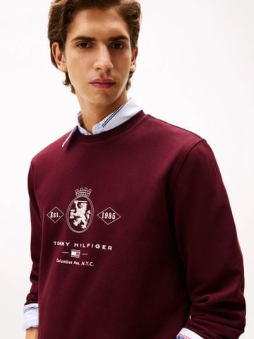 Tommy Hilfiger - Áo nỉ tay dài nam Varsity Crest Graphic Sweatshirt - 3